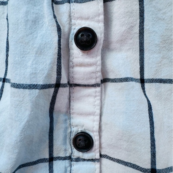 Art Class Girls' Ruffle Sleeve Blouse White Black Checkered Kids Shirt size 3T - Picture 7 of 8